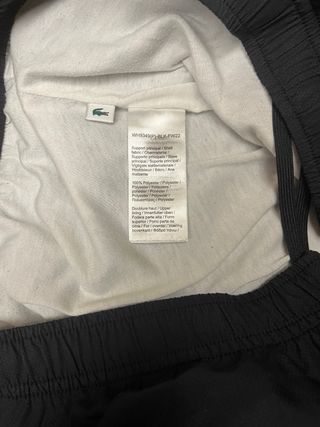 Tuta Lacoste uomo nera e blu