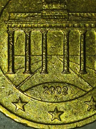 Moneda 50 A y 10 J Céntimos Alemania 2002