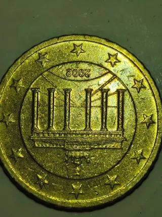 Moneda 50 A y 10 J Céntimos Alemania 2002