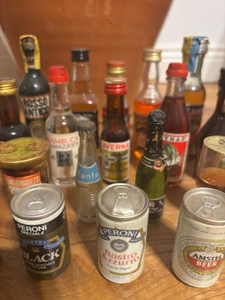 set bottiglie mignon da collezione