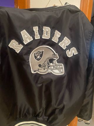 Chaqueta Raiders Negra y Blanca