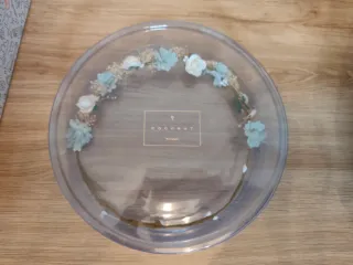 Vestido de comunión blanco con fajín verde agua