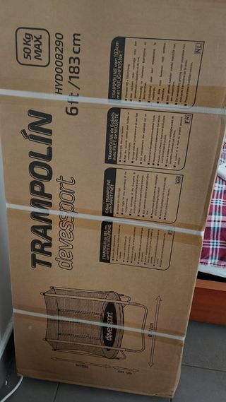 Trampolín 183 cm con red de seguridad