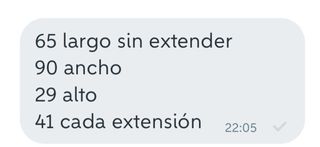 Mesa comedor Teka extensible