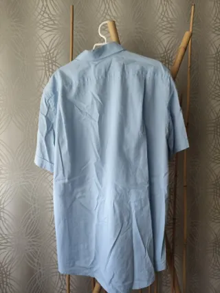 Camisa Lacoste Hombre Azul Talla L