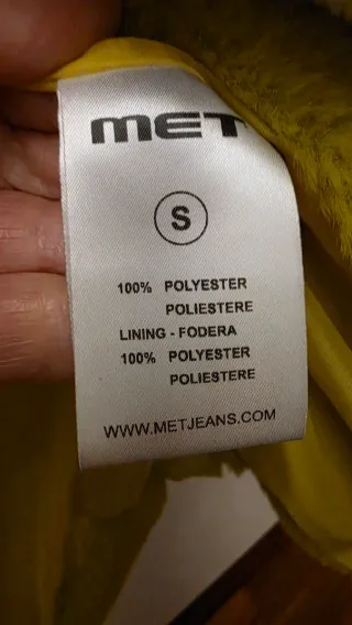 Pelliccia ecologica verde/gialla molto morbida