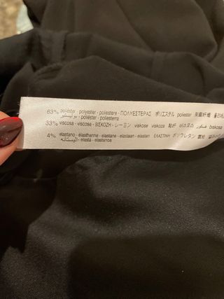 Pantalones de pinza negros