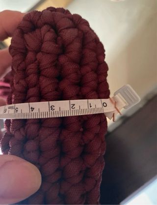 Original bolso crochet burdeos/vino boho chic.