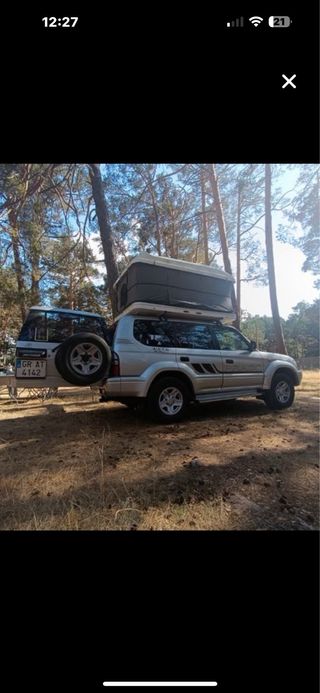 Tienda de campaña para coche casi nueva