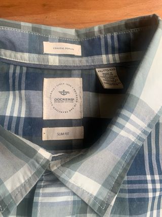 Camisa de cuadros Dockers Slim Fit Talla XXL