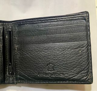 Cartera Montblanc Cuero Marrón/Negro, cosida mano