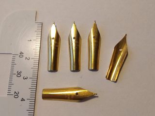 5 Antichi Plumini per Penne Stilografiche