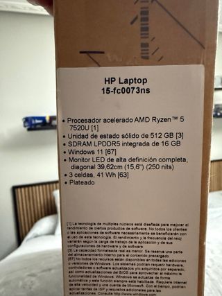 Portátil HP Plata y Negro