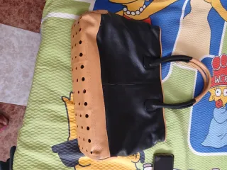 Borsa Tod's in pelle nera e beige