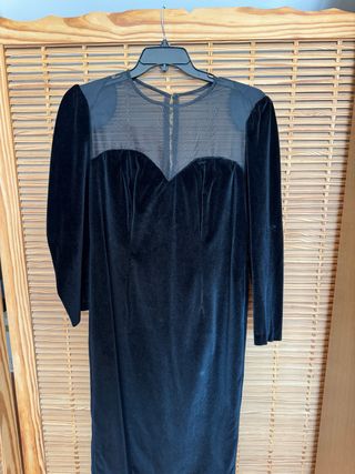 Vestido Negro Fiesta Talla 48