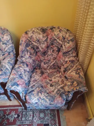 Juego de sofá y sillones