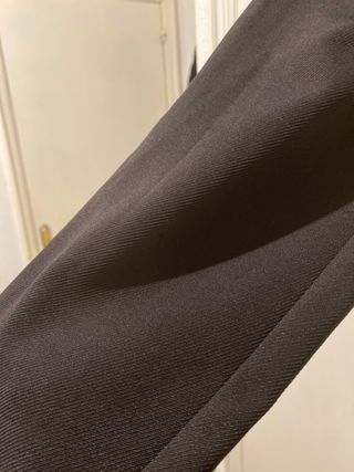 Pantalones de pinza cintura elástica negros