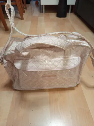 Bolso de bebé acolchado rosa