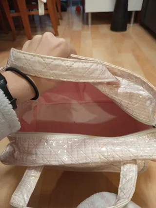 Bolso de bebé acolchado rosa