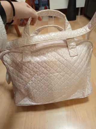 Bolso de bebé acolchado rosa