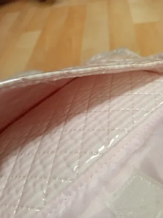 Bolso de bebé acolchado rosa