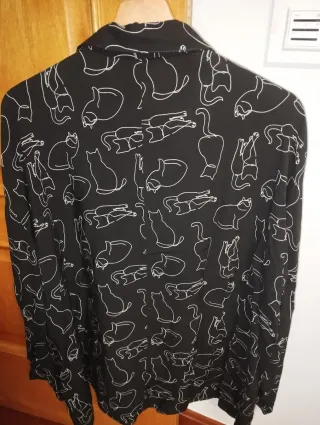 Camisa TEX Estampado Gatos XXL