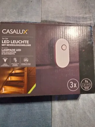 CASALUX Set 2 Lampade LED con Rilevatore Movimento