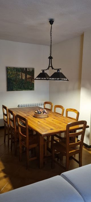 Mesa Comedor Madera Maciza + 8 Sillas