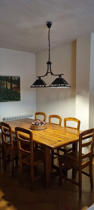 Mesa Comedor Madera Maciza + 8 Sillas