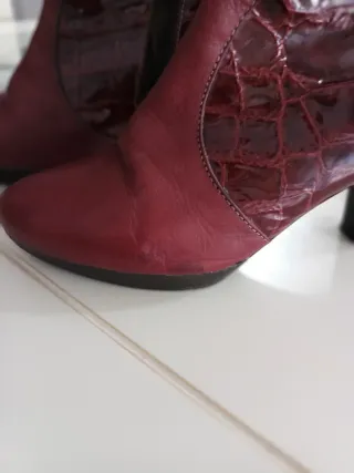 Botas Wonders de piel /Rojas