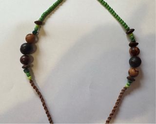 Collar unisex diseño étnico semillas naturales