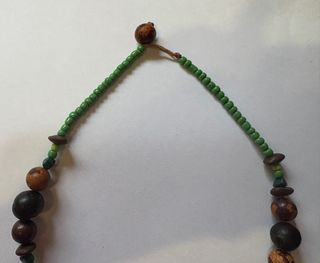 Collar unisex diseño étnico semillas naturales