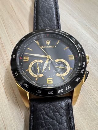 Reloj Maserati Caballero Negro y Dorado