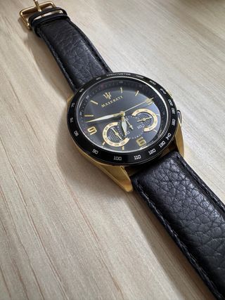 Reloj Maserati Caballero Negro y Dorado