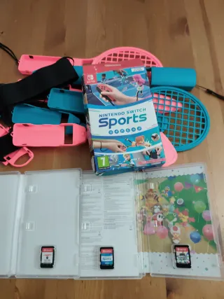 Pacchetto 3 giochi Nintendo Switch + accessori