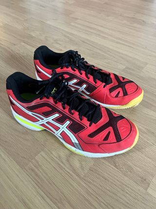Zapatillas pádel Asics rojas