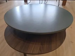 Mesa de centro comedor madera y metal