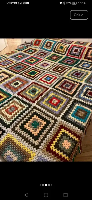 Coperta matrimoniale in lana