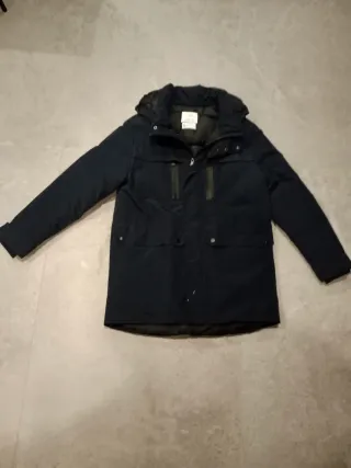 Abrigo niño azul talla 11-12