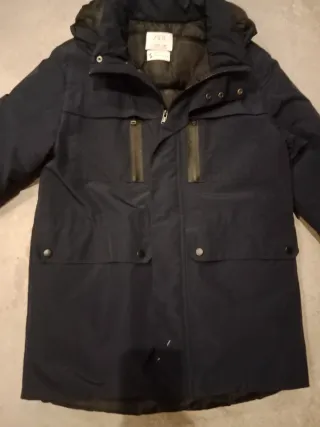 Abrigo niño azul talla 11-12