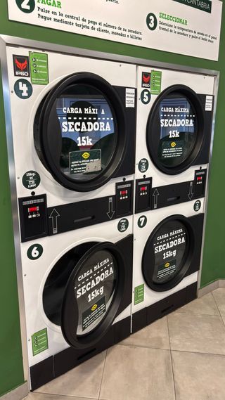 venta de lavadoras, secadoras y maquinaria