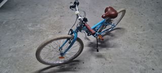 Bicicleta B-Twin Azul Retro 24