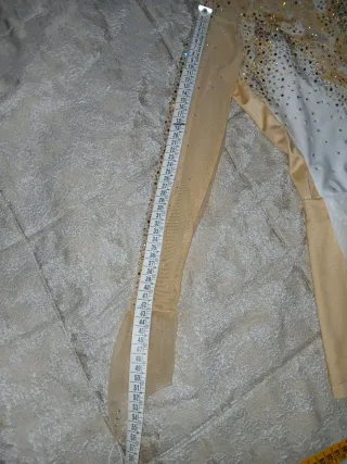 Body pattinaggio artistico con strass