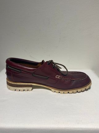 Nauticos de piel Dsquared2 color burdeos