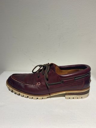 Nauticos de piel Dsquared2 color burdeos