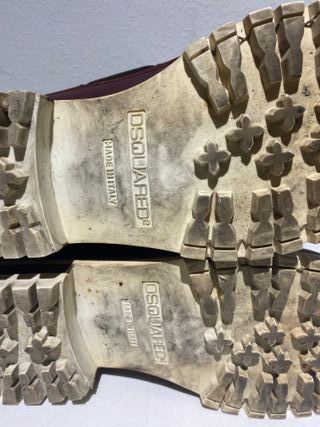 Nauticos de piel Dsquared2 color burdeos