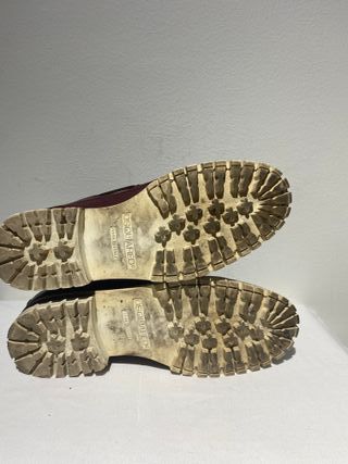 Nauticos de piel Dsquared2 color burdeos