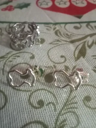 Pendientes Tous Oso Plata