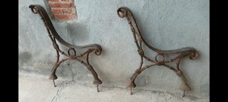 Estructura banco hierro fundido