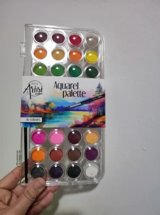 Set 36 colori acquerelli Creative Artist